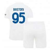 Inter Milan Alessandro Bastoni #95 Auswärts Trikotsatz Kinder 2023-24 Kurzarm (+ Kurze Hosen)